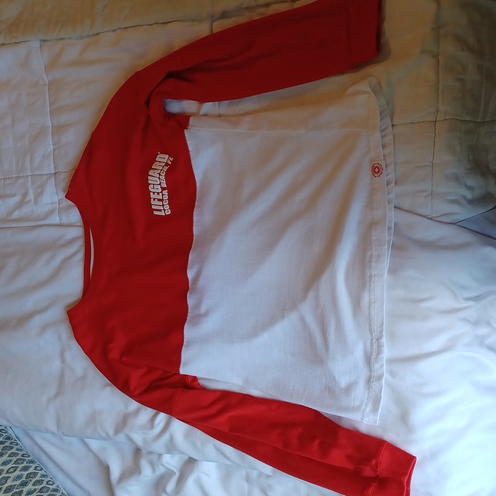Women's Long Sleeve  Lifeguard Cocoa Beach FL. Size M Never Worn